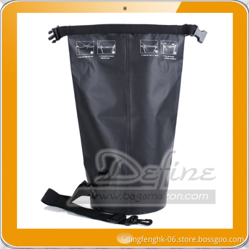Waterproof Tarpaulin Dry Bag Sack with Zip Pocket for Boating
